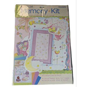 Colorbok Scrapbook Book/Album Kit for Baby Girl Memories 73352